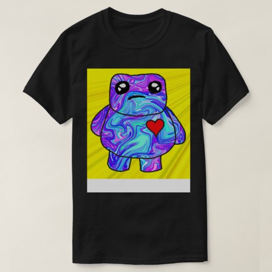紫の怪物 Tシャツ (デザイン正面)