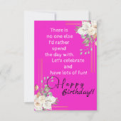 紫の恋人 カード (正面)