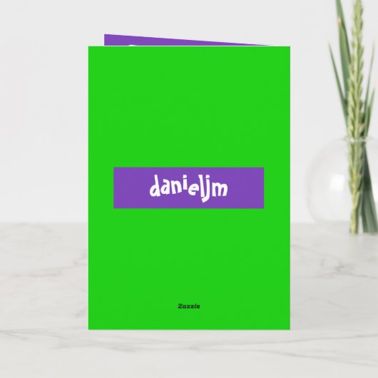 紫の恐竜 カード (裏面)