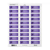 紫の恵み深い悪の黒猫 ラベル (フルシート)