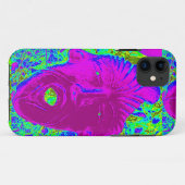 紫の悲鳴顔 Case-Mate iPhoneケース (裏面(横))