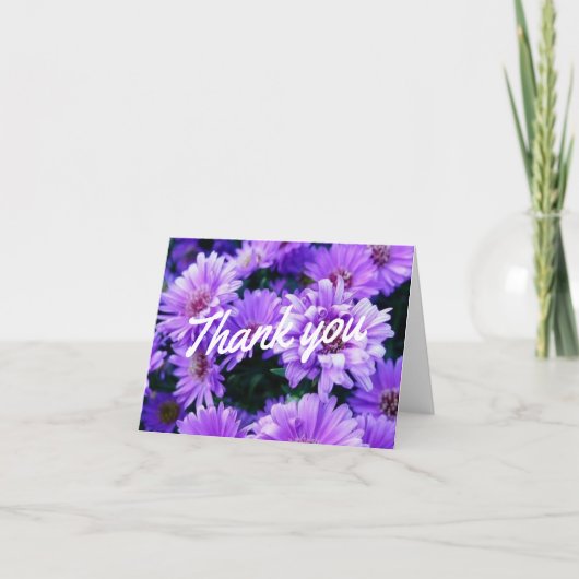 紫の情熱ありがとう カード (正面)