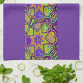 紫の情熱のキッチンタオル キッチンタオル (折り畳み)
