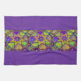 紫の情熱のキッチンタオル キッチンタオル