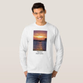 紫の情熱の夕日 Tシャツ (正面フル)