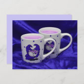 紫の情熱の格言はがき ポストカード (正面/裏面)