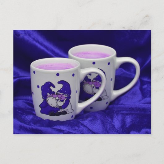 紫の情熱の格言はがき ポストカード (正面)