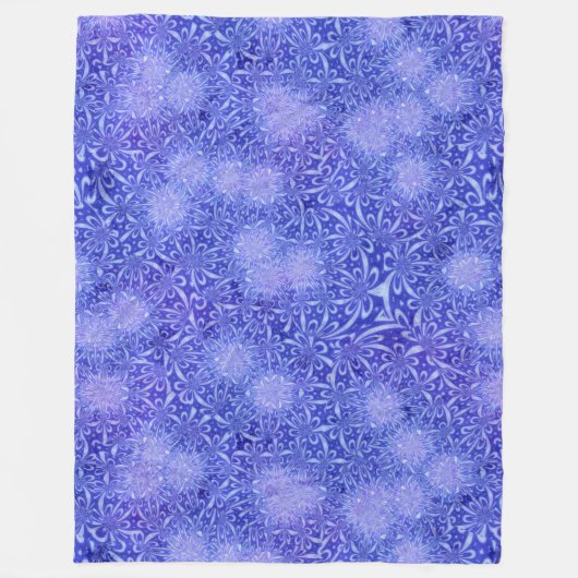 紫の情熱の毛布 フリースブランケット (正面)