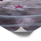 紫の情熱ゴシックの妖精のフェイリーポスター ポスター (角)