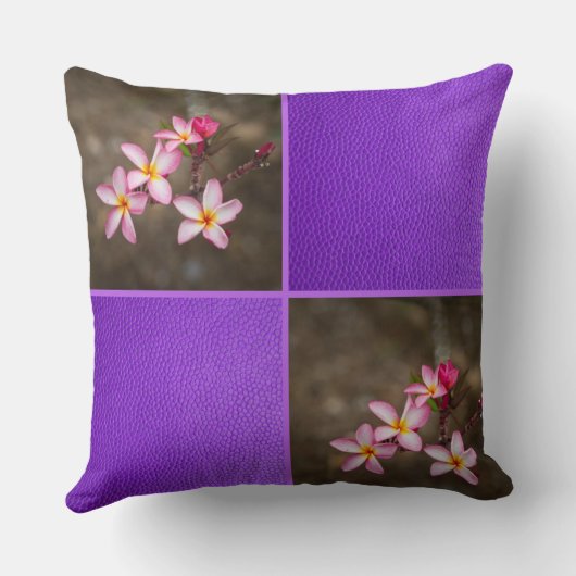 紫の情熱 クッション (裏面)