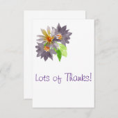 紫の情熱 サンキューカード (正面/裏面)