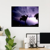 紫の情熱 ポスター (ホームオフィス)