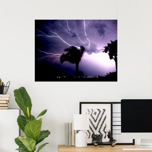 紫の情熱 ポスター (ホームオフィス)