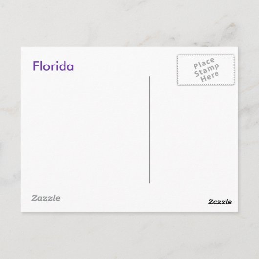 紫の情熱 ポストカード (裏面)