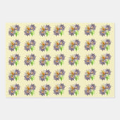 紫の情熱 ラッピングペーパーシート (正面)