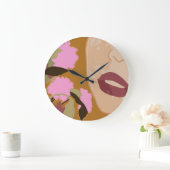 紫の情熱 ラージ壁時計 (ホーム)