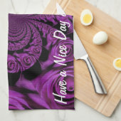 紫の情熱:ロマ王室のンスバラ キッチンタオル (四つ折り)