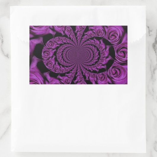 紫の情熱:ロマ王室のンスバラ 長方形シール (バッグ)