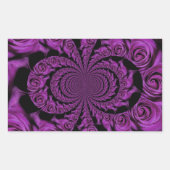 紫の情熱:ロマ王室のンスバラ 長方形シール (正面)