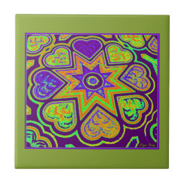 「紫の情熱」五徳/タイル タイル