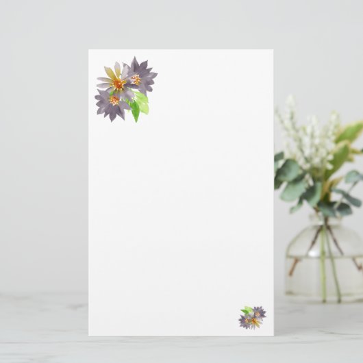 紫の情熱 便箋 (スタンド正面)