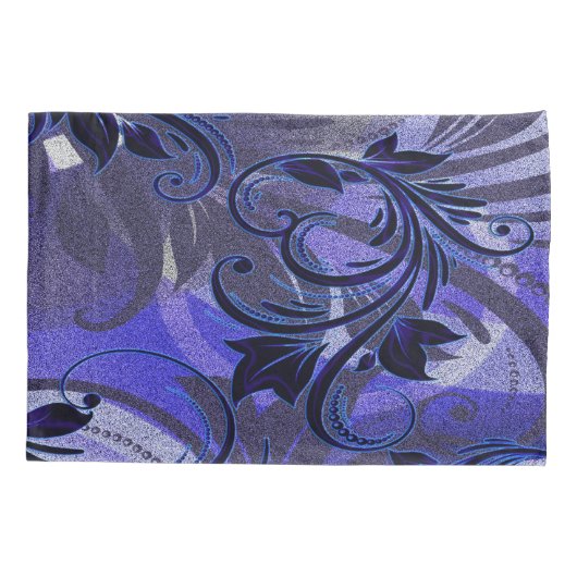 紫の情熱 枕カバー (裏面-左)