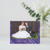 紫の情熱 | Violet Lavender Plumブラシストローク ポストカード (スタンド正面)