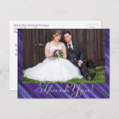 紫の情熱 | Violet Lavender Plumブラシストローク ポストカード (正面/裏面)