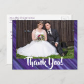 紫の情熱 | Violet Lavender Plumブラシストローク ポストカード (正面/裏面)