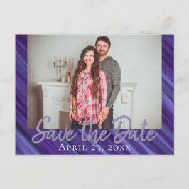 紫の情熱 | Violet Lavender Plumブラシストローク 案内ポストカード