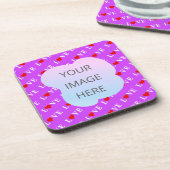 紫の愛 コースター (左側)