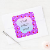 紫の愛 スクエアシール (封筒)