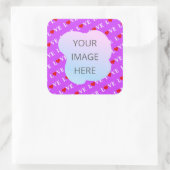 紫の愛 スクエアシール (バッグ)