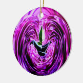 紫の愛_ セラミックオーナメント (左)