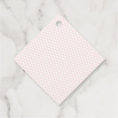 紫の感謝してい来蝶の赤ちゃんシャワー用 フェイバータグ (裏面)