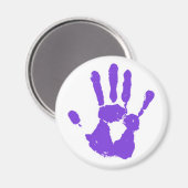 紫の手 マグネット (正面/裏面)