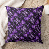 紫の抽象芸術ひげストライプひげ型枕 クッション (ブランケット)
