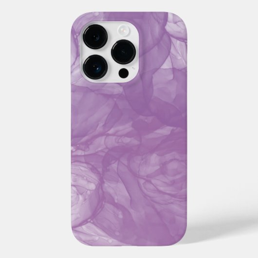紫の抽象芸術インクフロー – 柔らかさと謎 Case-Mate iPhoneケース (裏面)
