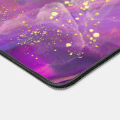 紫の抽象芸術デスクマット デスクマット (コーナー)