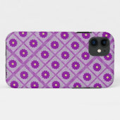 紫の抽象芸術フローラデザイン電話ケース Case-Mate iPhoneケース (裏面(横))
