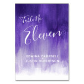 紫の抽象芸術モダンアートテーブルナンバセブン テーブルナンバー (正面)