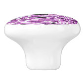 紫の抽象芸術水の色のストライプ セラミックノブ (側面)