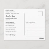 紫の抽象芸術水の色はっきりした、シック&モダン ポストカード (裏面)