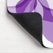 紫の抽象芸術花 マウスパッド (コーナー)