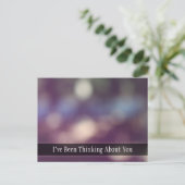 紫の抽象芸術《写真》ぼけ味写真考えるは、あなたのもの ポストカード (スタンド正面)