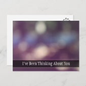 紫の抽象芸術《写真》ぼけ味写真考えるは、あなたのもの ポストカード (正面/裏面)