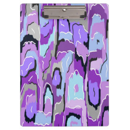 紫の抽象芸術（青と黒） クリップボード