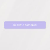 紫の接着剤防水名 ラベル (デザイン1)