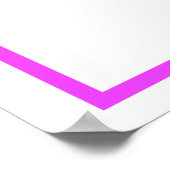 紫の文字Eポスター ポスター (角)