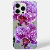 紫の斑入り蘭のクローズアップ写真 Case-Mate iPhoneケース (裏面)